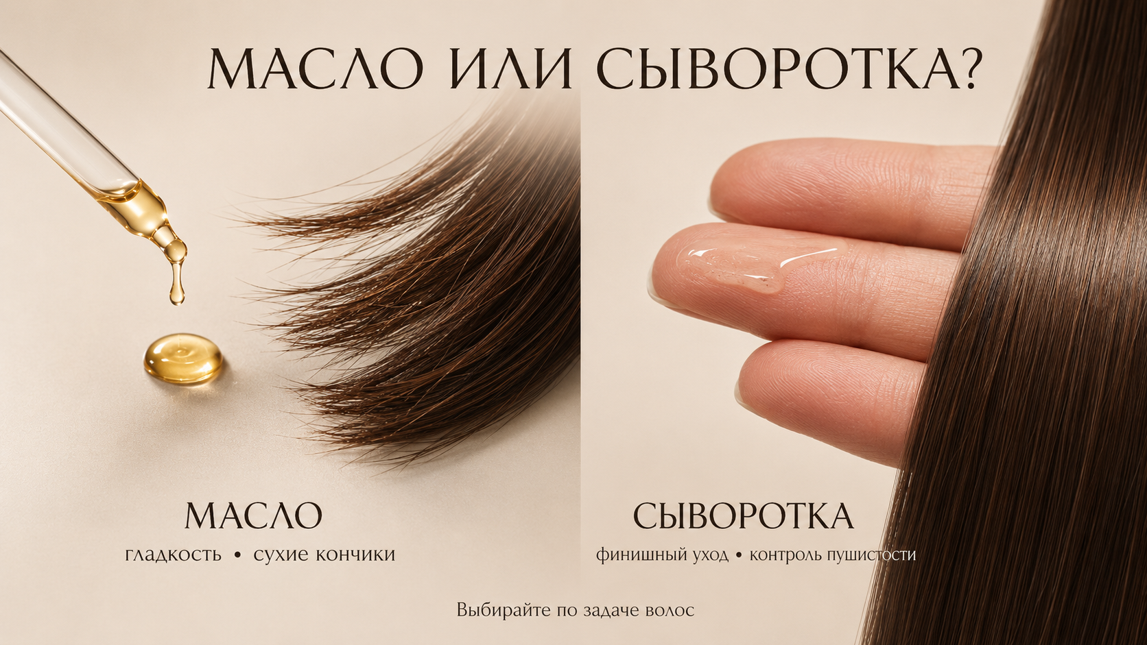 Сыворотка или масло для волос